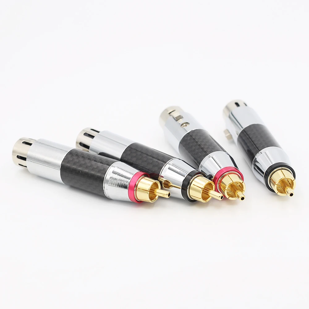 XLR для женщин RCA штекер адаптер позолоченный кабель штекер Phono