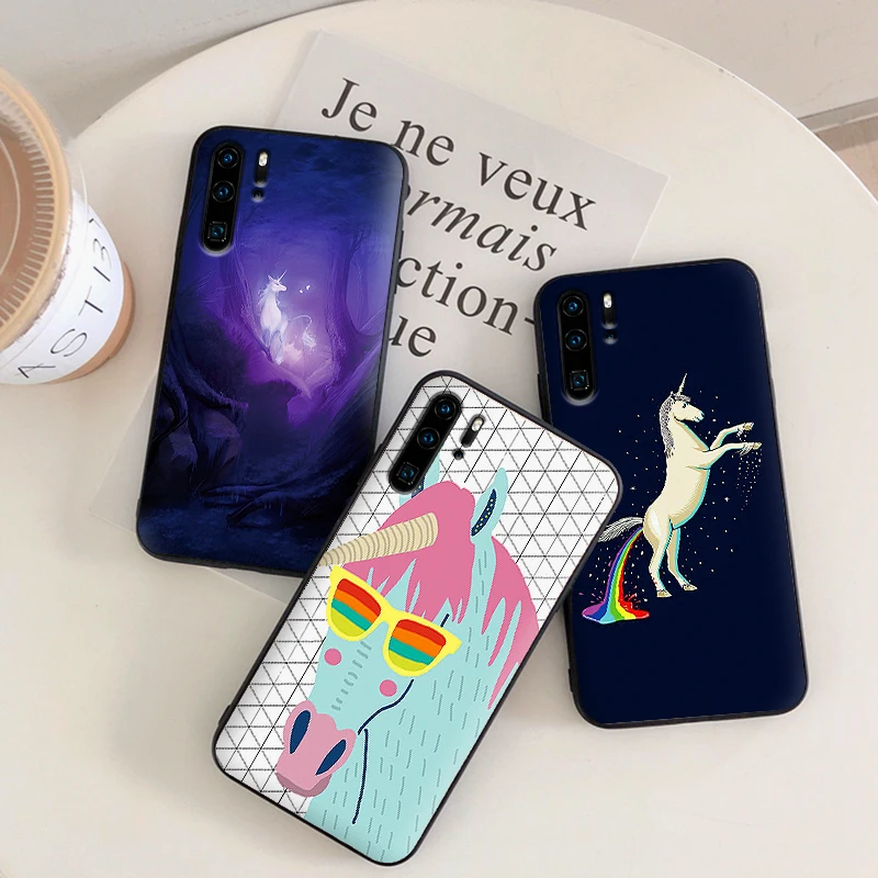 Роскошный чехол с мультяшным единорогом для Huawei Honor 7X8X9X8 9 10 Lite Note View 20 6A 7A 3GB Pro |