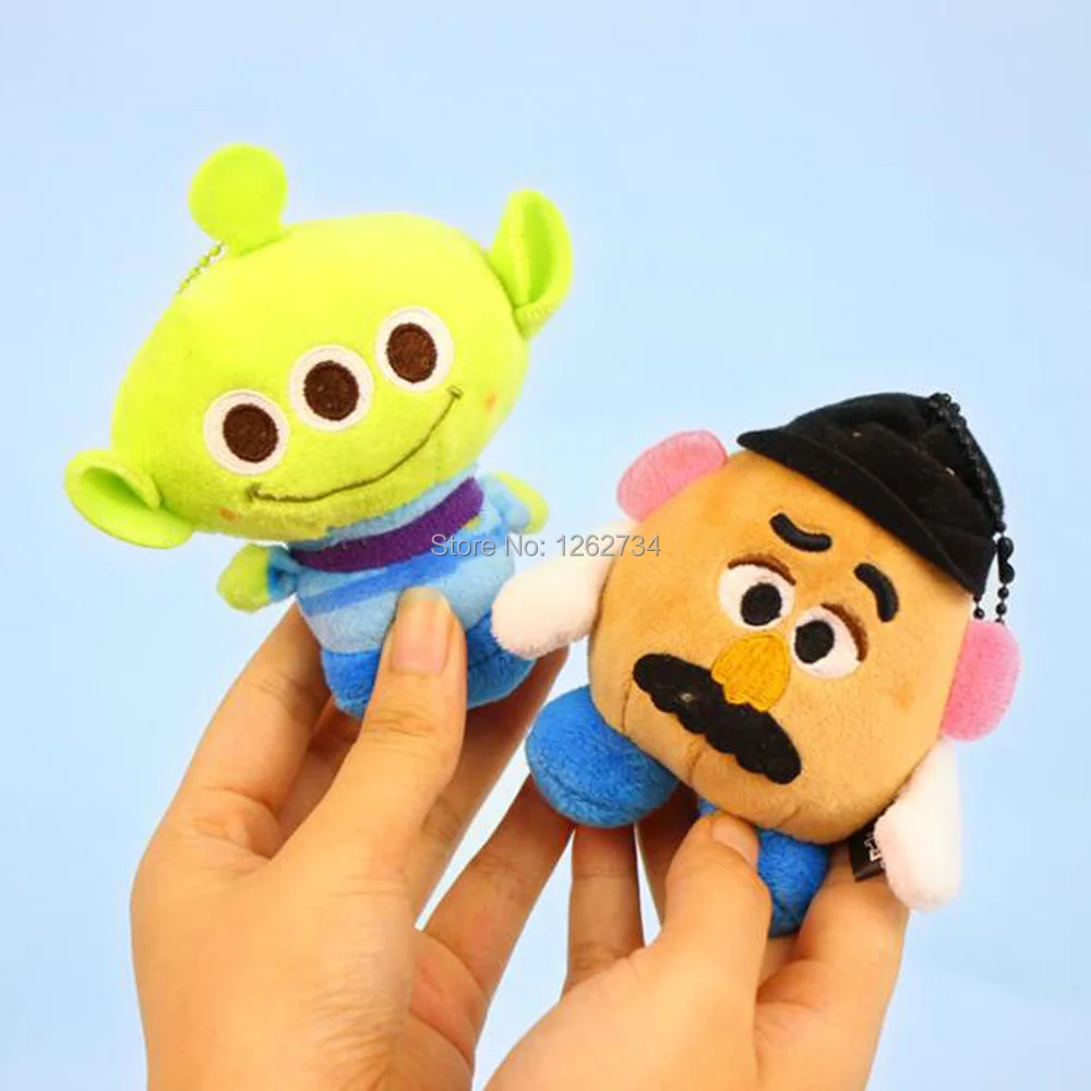20/лот 7 стилей Q Bunny Buzz Woody Alien Lightyear Ducky Forky мистер картофель 10 см плюшевый брелок-подвеска Фигурки игрушки в розницу