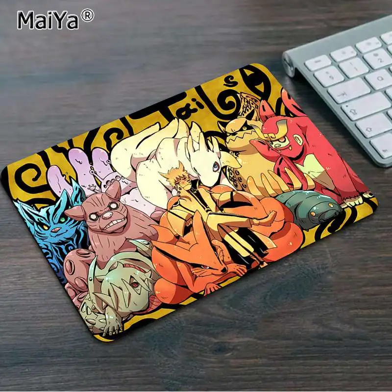 No Lock Edge18x22cm MaiYa Naruto Shippuden Akatsuki Pics компьютерная игровая мышь коврики резиновый ПК компьютерный игровой коврик для мыши - Цвет: No Lock Edge18x22cm