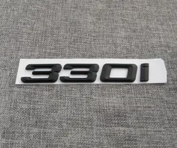 Матовый черный ABS цифры буквы слово багажник автомобиля значок эмблема письмо наклейка Стикеры для BMW 3 серии 330i