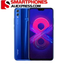 Мобильный телефон Honor 8X с глобальной ПЗУ, экран 6,5 дюйма, аккумулятор 3750 мАч, двойная задняя камера 20 МП, многоязычный смартфон