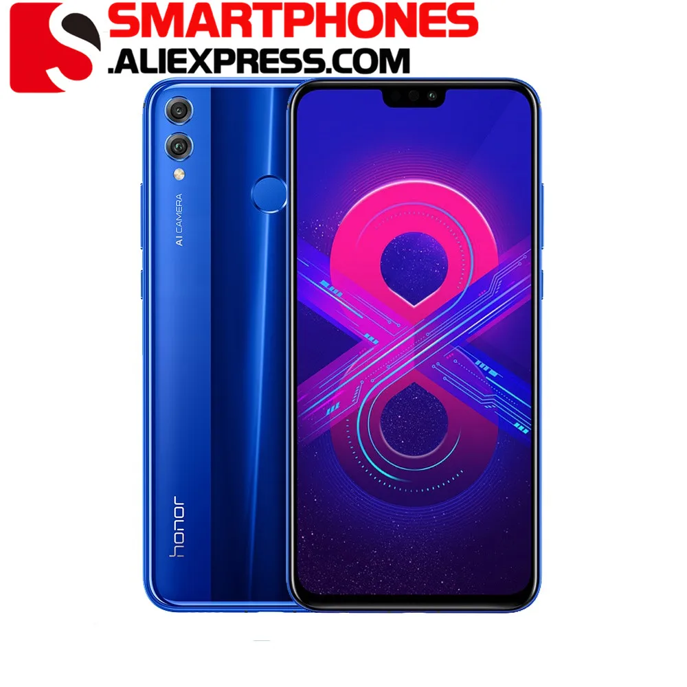 

Honor 8X Global Rom MobilePhone 6.5 inch Screen 3750mAh Battery Dual Back 20MP Camera Multiple Language Smartphone