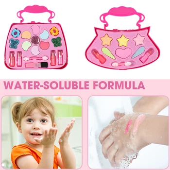

Children's Cosmetics Princess Girls Simulation Dressing Table Makeup Toy Cosmetics Party Performances Dressing Box Set Children