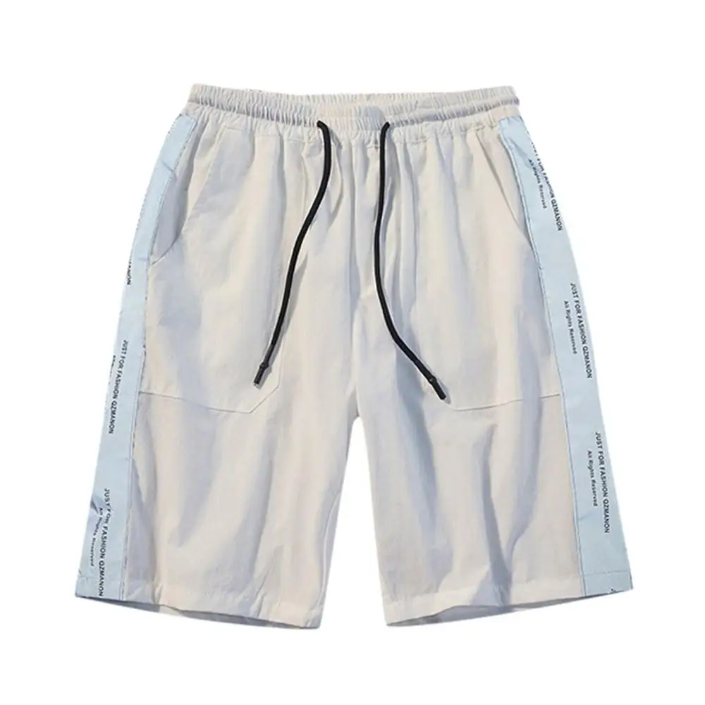 Летние модные мужские наклейки карман трость эластичные спортивные шорты#5L31