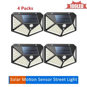 

100 LEDs Solar lamp Wireless PIR Motion Sensor Street light Solar Charge Outdoor Security Garden Night Decoration Luminaria 4 si