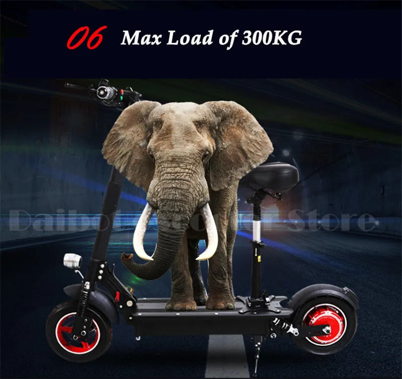 Folding Electric Scooter UBGO 1003 Electric Scooters 10 inch Single Drive 1000W 52V48V Waterproof Electric Scooter For Adults (10)