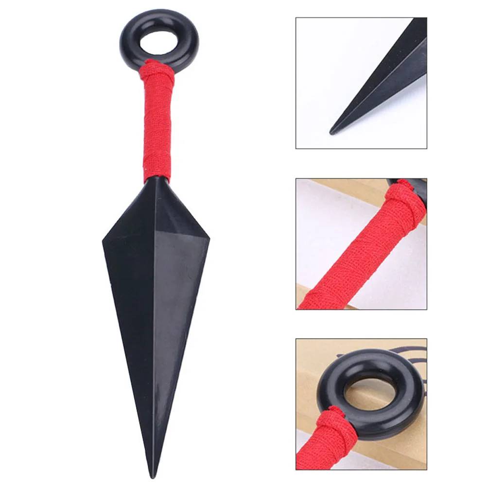 7PCS Set Anime Naruto Weapon Toy Cosplay Uchiha Itachi Accessories Kunai Shuriken Darts Plastic Figure Props Boy Kids Toys Gift venom toys