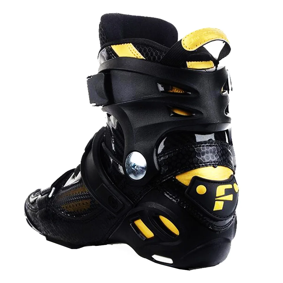 Inline Skates Boots War Wolf 165mm Distance Up High Ankle Semi-solft For Slalom Patines Speed