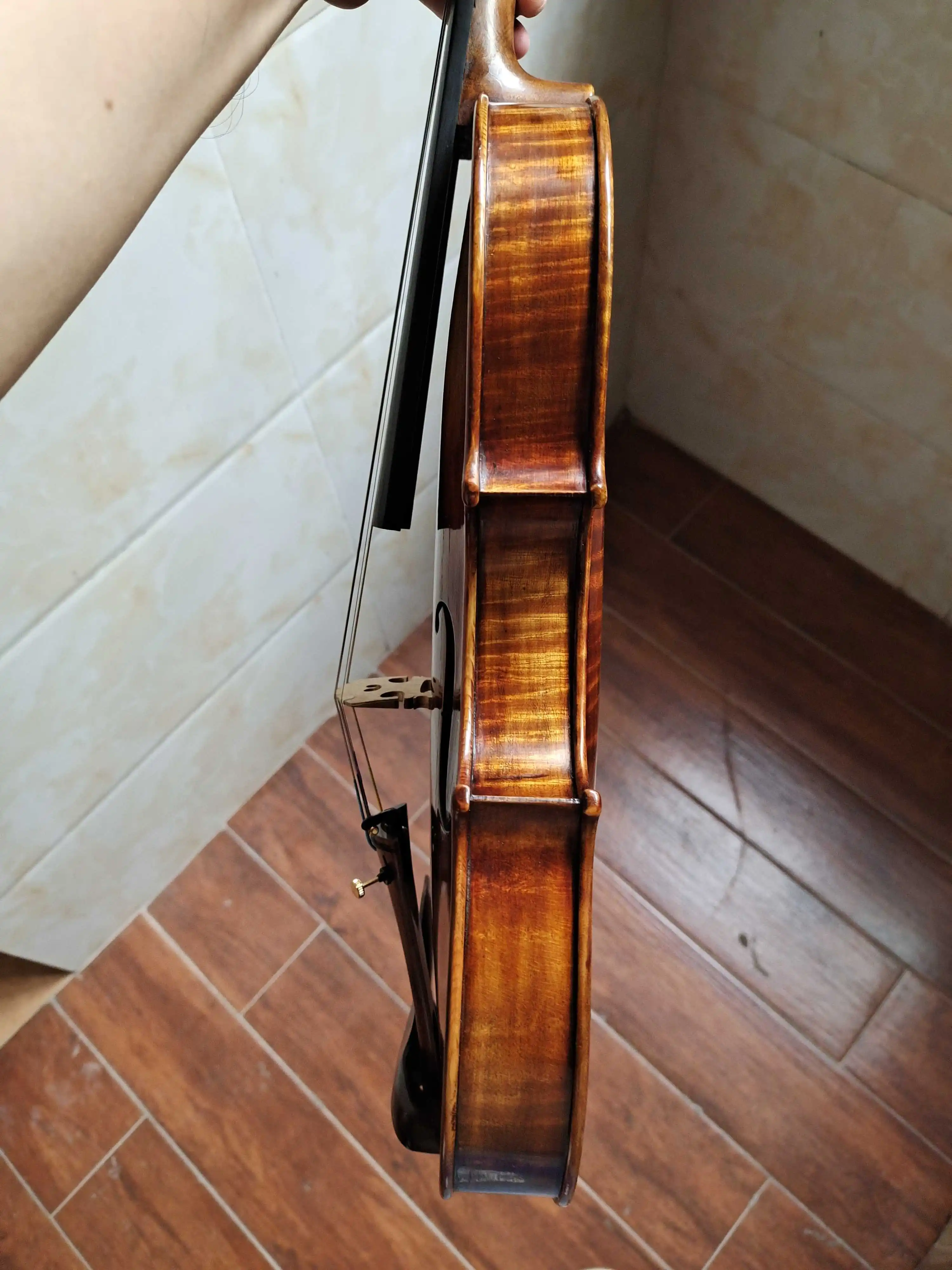 Acoustic Violin 4/4 3/4 Handmade Stradivarius Violin Professional Performance