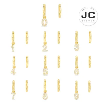 

New Fashion Charms Original Engraving,Number Asymmetric Earrings For Women With Mono Logo Glamour Zircon Jewelry Gift