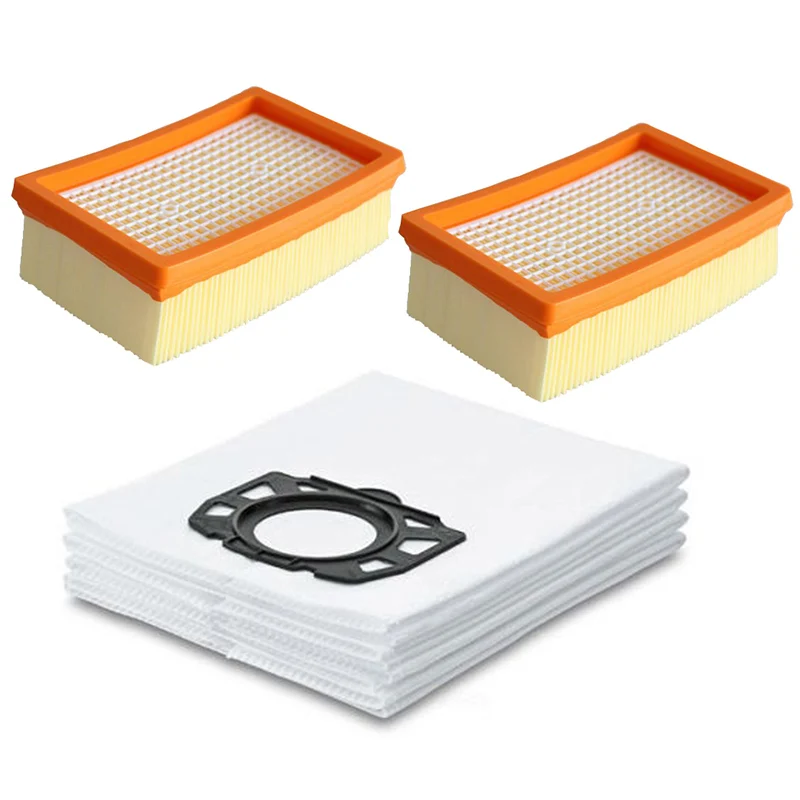 

7Pcs Vacuum Cleaner Dust Bags and 1Pcs Filter for Karcher Mv4 Mv5 Mv6 Wd4 Wd5 Wd6 for Karcher Wd4000 To Wd5999