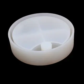 

Handmade Rotating 3-Tiered Tray Jewelry Storage Organizer Mold DIY Box Epoxy Resin Casting Silicone Mold Art Craft Tools