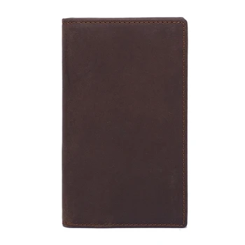 

Vintage Handmade Long Men Wallets Large Bifold with RFID Blocking ID Window