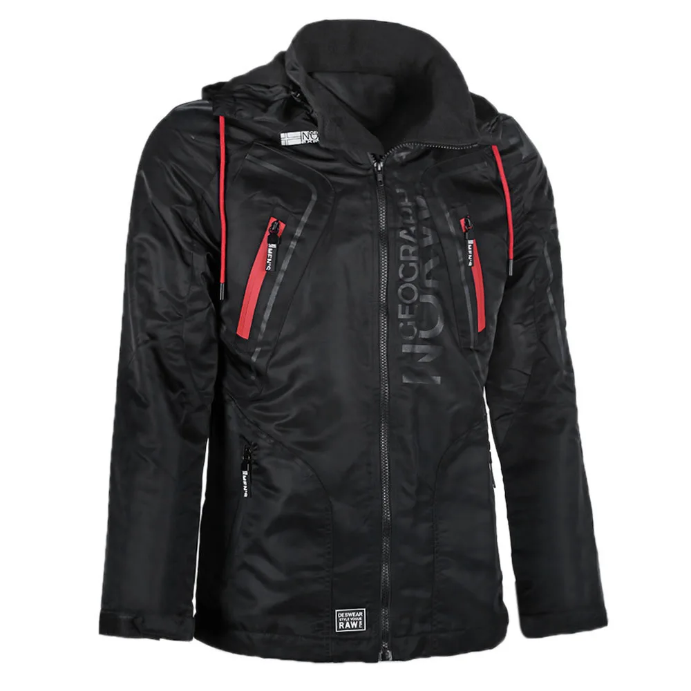 Men's Jackets Casual Winter Cotton Blends Long Sleeve Zipper Slim Letter Jackets Coats Overcoats Straight Men Jacket Tops