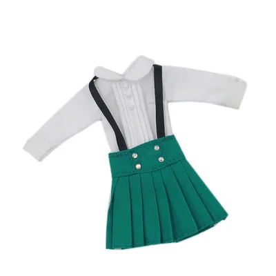 Кукла Middle blyth летнее платье костюм милая одежда Подарочная игрушка 1/8 20 см аксессуары для детской куклы игрушка-подарок для девочки - Цвет: Зеленый