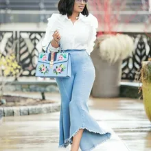 HHDMV GSY10316 женские модные уличные джинсовые длинные штаны эластичные с высокой талией однотонные простые джинсовые длинные расклешенные брюки