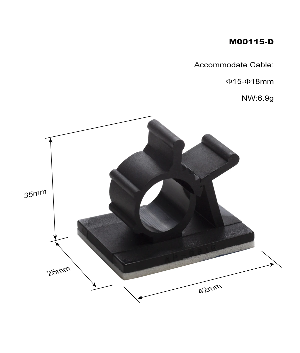 Description Picture 6 of item10pcs Lot Adjustable Self-Adhesive Wire Cable Ties Mounts Clamp Clip Organizer Holder, Desk Wire Cable Cord Management