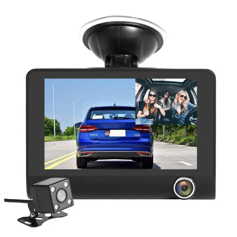 VODOOL L431 Russische Version 3 Objektiv Auto DVR Kamera 4