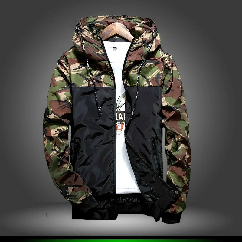 Casual Bomber Jacket Men Wind Breaker Spring Autumn