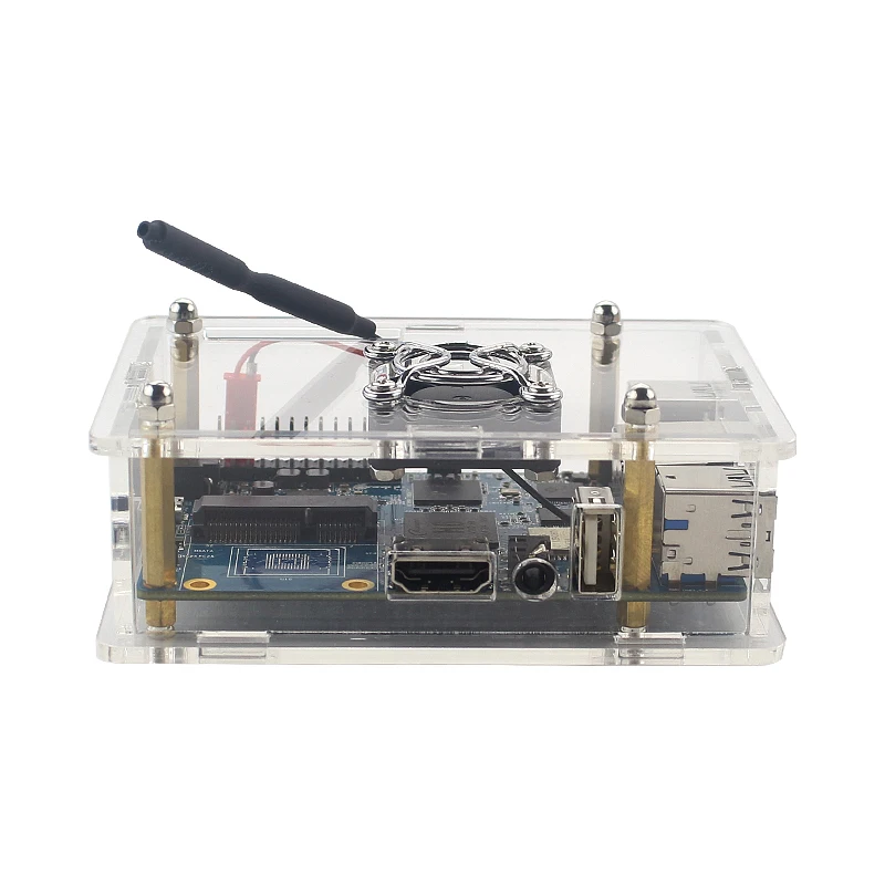Чехол Orange Pi 3 прозрачный акриловый корпус защитный корпус/светодиодный