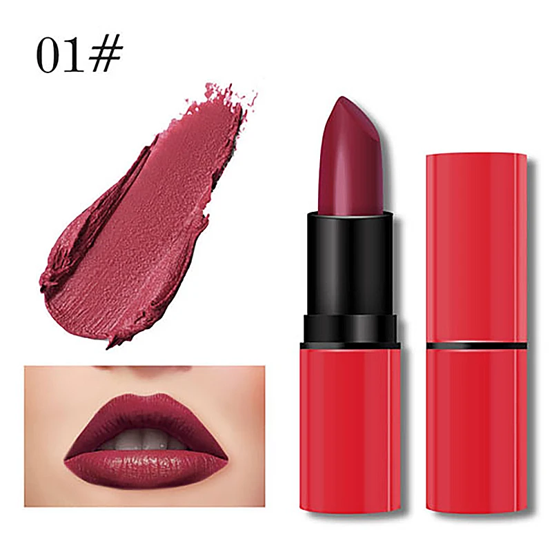 Winter Moisturizing Matte Lipstick Waterproof Lips Moisturizing Easy To Wear Makeup Lip Sticks Gloss Cosmetic Makeup Gift