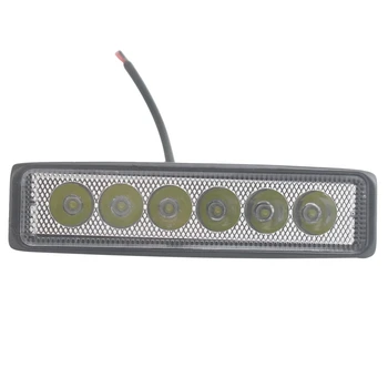 

Car Led18W 6 Lamp Work Light Spotlight Ultra-Thin Off-Road Vehicle Overhaul Motorcycle Spotlight Jeep Motorcycle Off-Road Car