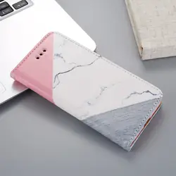 LLZ. COQUE Bling МАГНИТНЫЙ PU мраморный кожаный чехол-книжка с откидной крышкой для Samsung Galaxy S8 S8plus S9 S9plus S10 S10plus