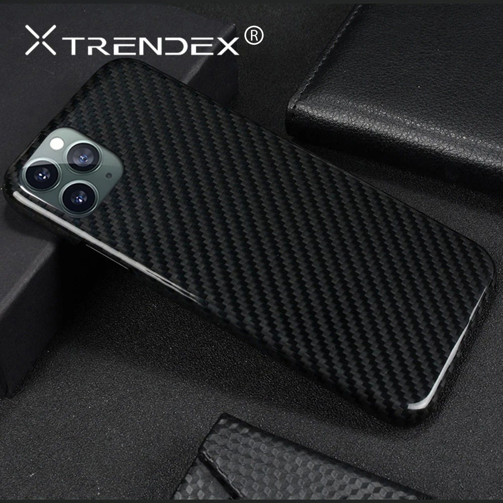 Чехол из настоящего углеродного волокна для iPhone 11 Pro Max XS XR, матовый глянцевый Гибридный Тонкий чехол из настоящего углеродного волокна с полным покрытием