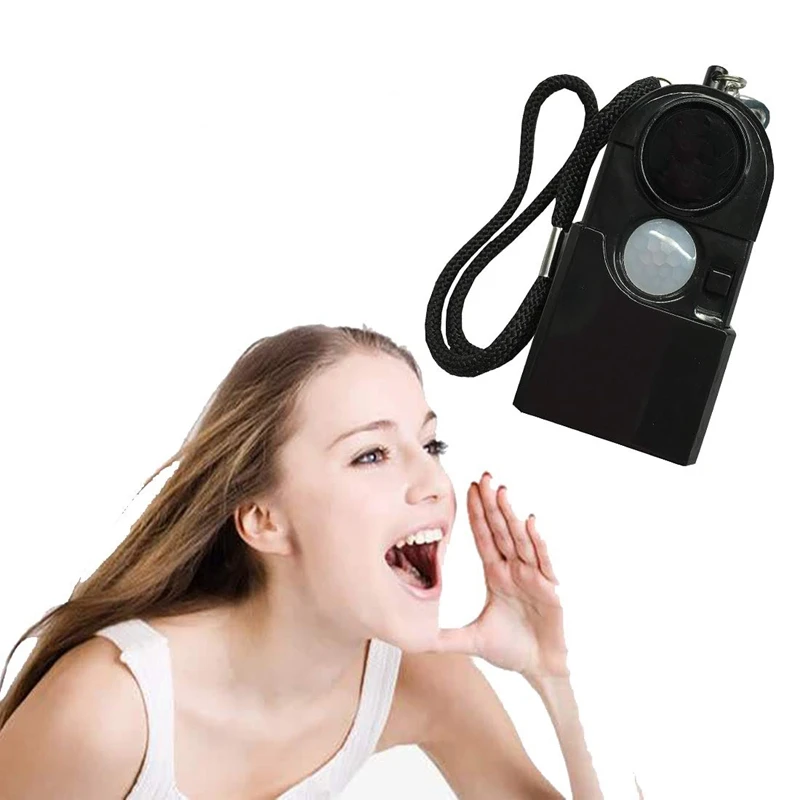 2Pcs 보안 경보 여행 적외선 PIR 모션 센서 감지기 캠핑 보호 자기 방어 여행 도난 방지 개인 경보