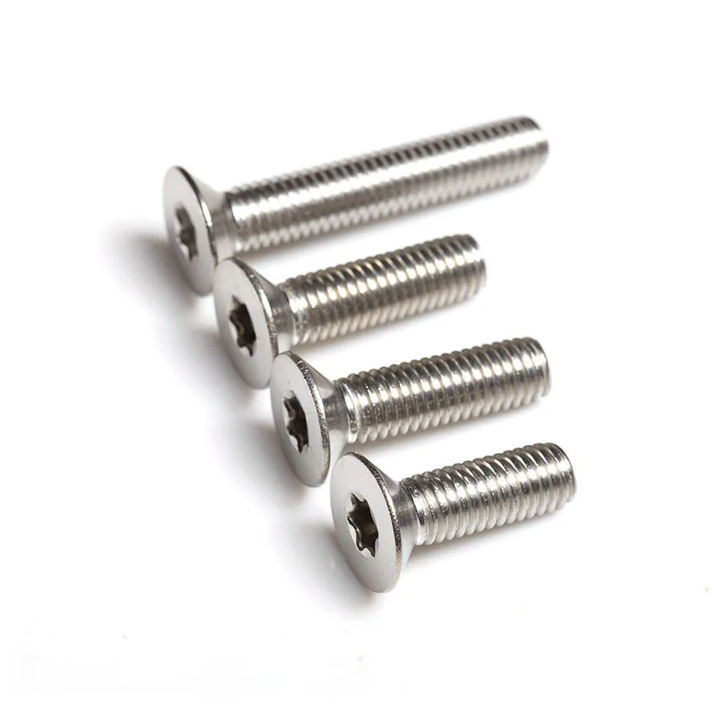 M5 M6 Torx безопасные плоские винтики машина винт метрический резьба внутренний цветок сливы Противоугонный болт 304 нержавеющая сталь