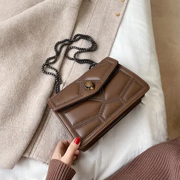 

Fairy small bag female bag 2020 new Korean fashion simple chain small square bag wild shoulder Messenger bag tide