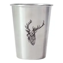 Чашка для воды серебряная пара чашки кофе нежный металл чашка нержавеющая сталь 500 мл пивное дерево металлические кружки Зебра холодный Фламинго современный