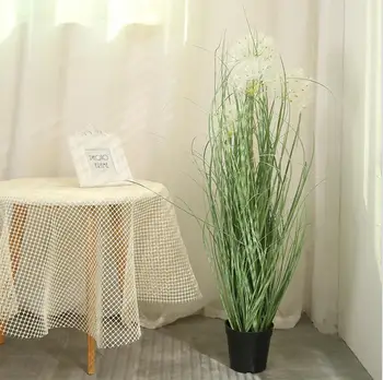 

Simulation Dandelion Plant Living Room Indoor Potted Decoration Bonsai Grass home Decor Crafts