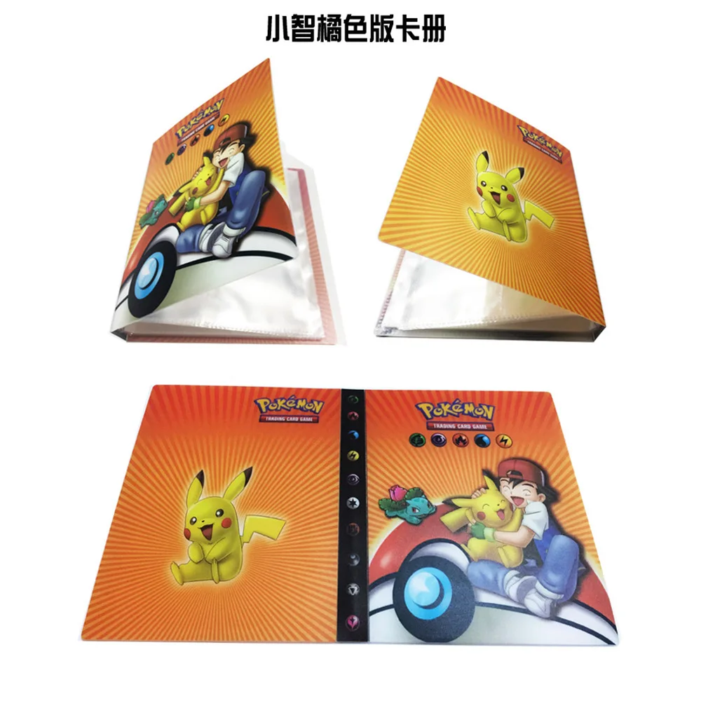 240pcs Cards Holder Album Toys For Novelty Gift Large Capacity Pokemon Cards Book Album Book Top Loaded List Playing Card BC0230 (9)