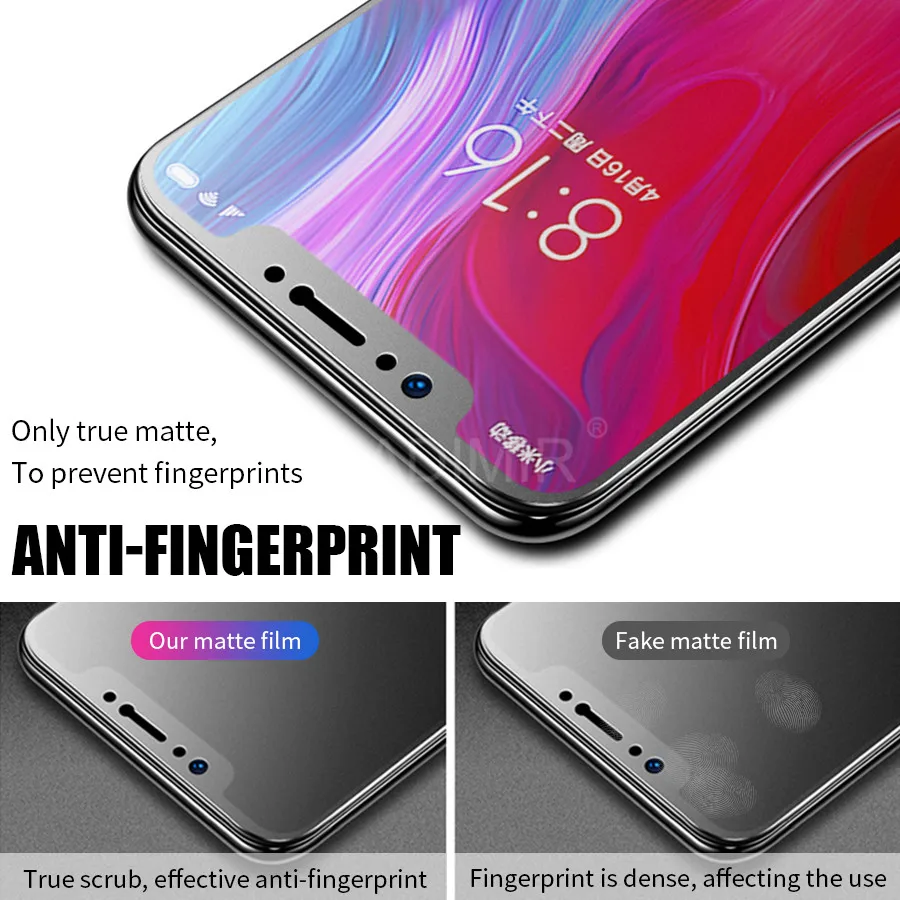 Матовое закаленное стекло для Xiao mi Red mi k20 Note 8 7 6 6A 5 Plus Pro 4X mi 9T Pocophone F1 пленка для экрана с защитой от отпечатков пальцев