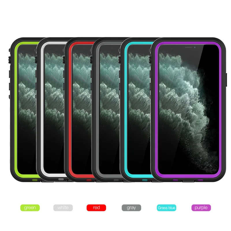 Роскошный прозрачный водонепроницаемый чехол для iPhone 11 pro Max силиконовый чехол ТПУ+ PC полное покрытие чехлы для iPhone 11 iPhone11 Pro Чехол