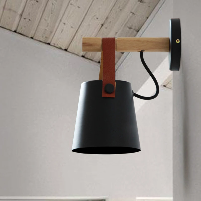 

Nordic Black and White LED Wall Lamp Lamps Luminaire Wall Light Fixtures Bathroom Light Bedroom Lamp Wall Sconces