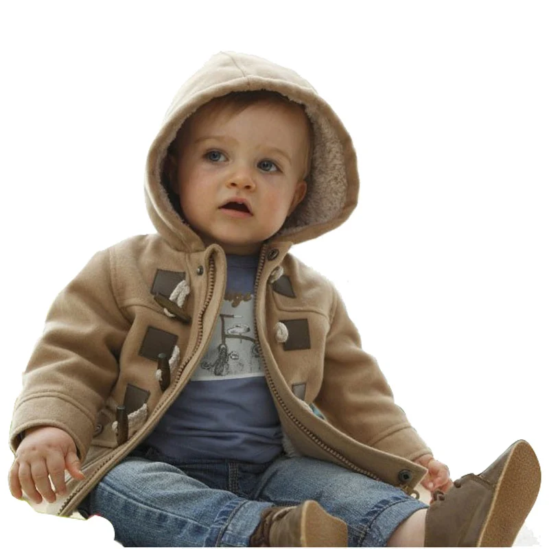 Baby Boys Jacket Coat Children Winter Hoodies Kids Outerwear Clothes Infant Warm Thick Overcoat Outwear Sweater Fur Foat Tops