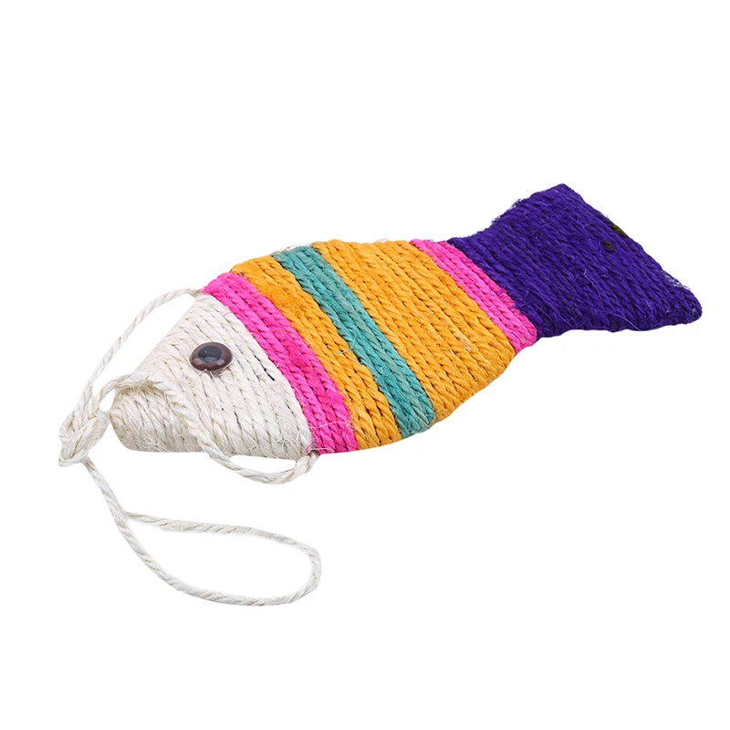 Игрушка из сизаля в форме кошки для кошек, котенок, мята, игрушки для рыб, Измельчающие зубы для чистки зубов, Поставка игрушек для домашних животных