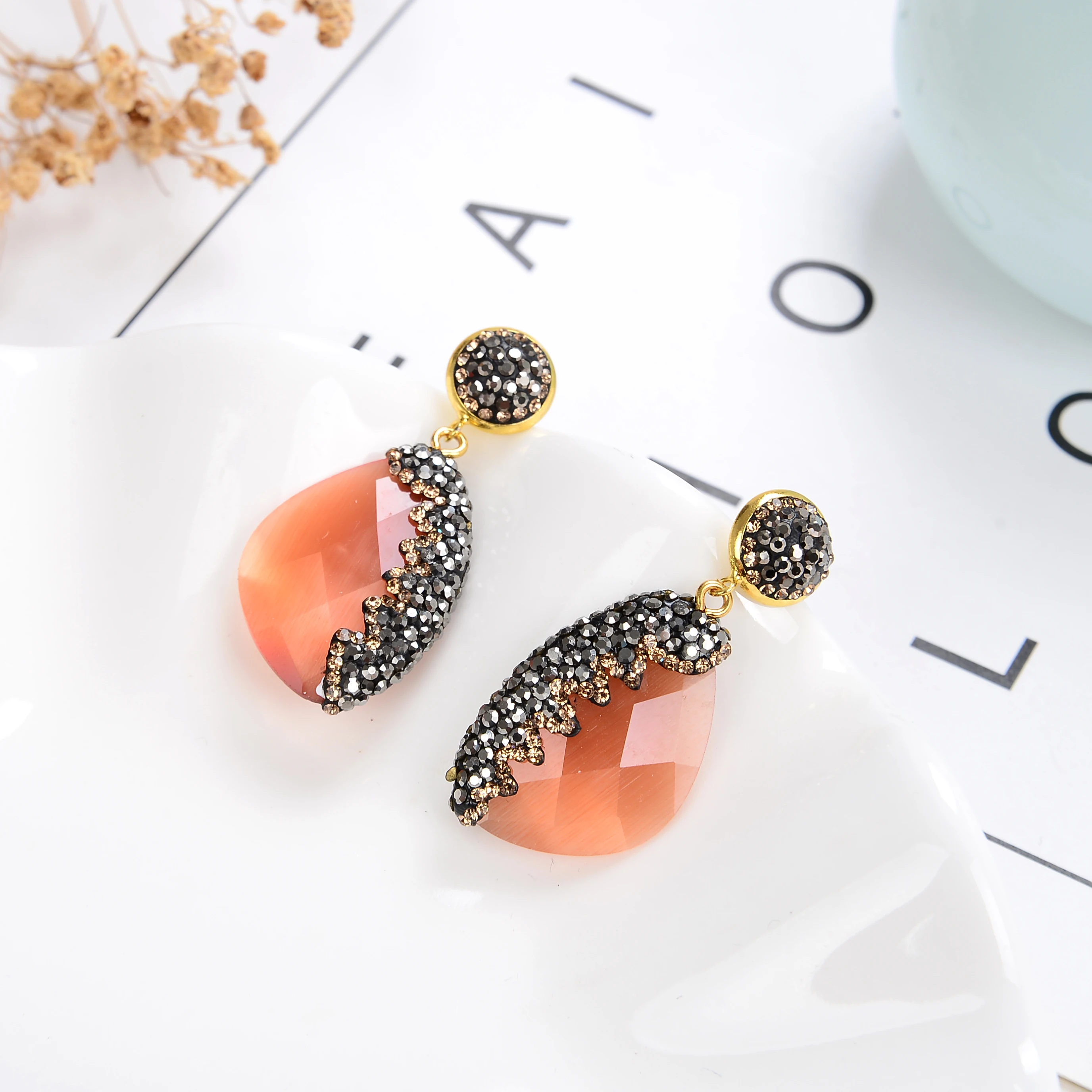 11 Style Luxury Geometric Drop Earrings For Women Girls 2020 Charm Rhinestone Dangle Earring Ladies Wedding Jewelry Gifts - Image 2
