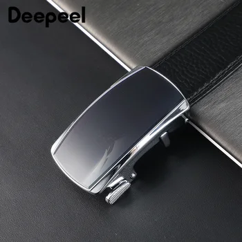 

Deepeel 1pc 3.5*115-125cm Harajuku Men's First Layer Cowhide Alloy Automatic Buckles Belt Young Jeans Pants Leather Belt YB317