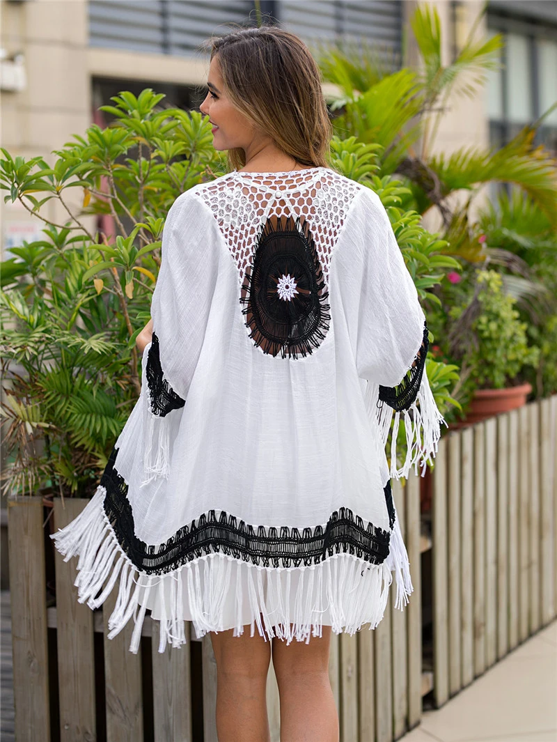 ladies black beach cover up