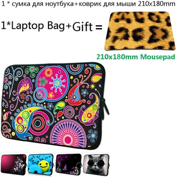 

Fasion Wholesale 11.6 10.1 12 13 14 15 17" Notebook Laptop Sleeve Bag For Women Girls Portable 7.9" Netbook Cover Case+Mousepad