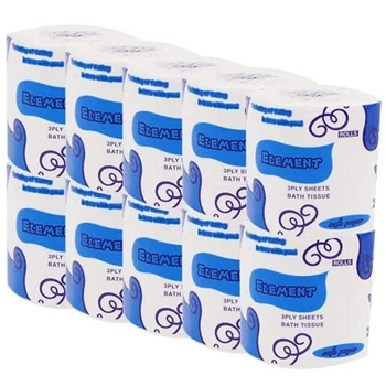 

10 Rolls Toilet Paper 3/4-Ply Toilet Papers Family Rolls Hand Paper Household Towels Soft Paper For Bath Kitchen Dropshipping