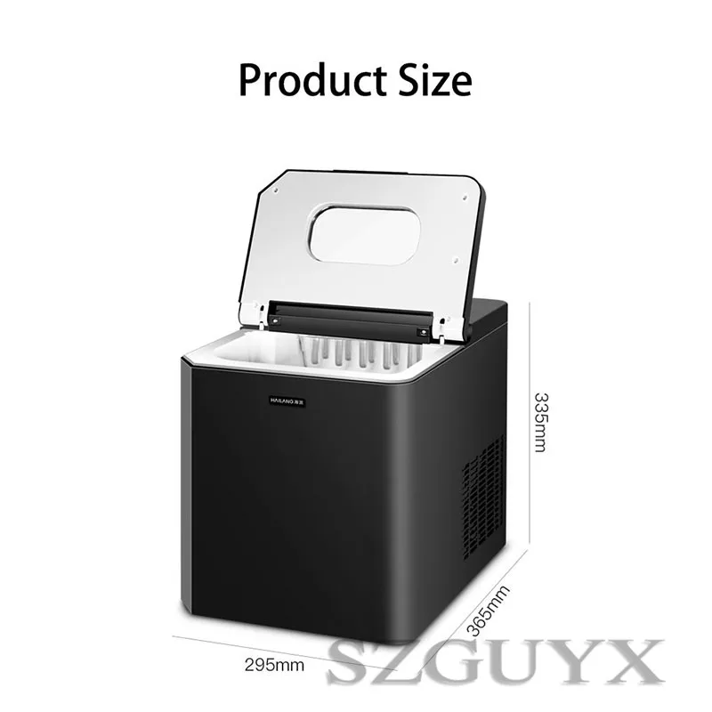 Fully automatic household desktop ice cube ice machine commercial ice cube size adjustable bar KTV tea shop ice machine