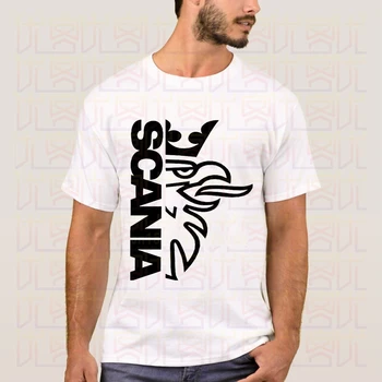 

Newest 2020 Summer Scania Truck Tir Camion Sport Logo 100% Cotton Crewneck Popular T Shirt Homme Tops Tees S-4X