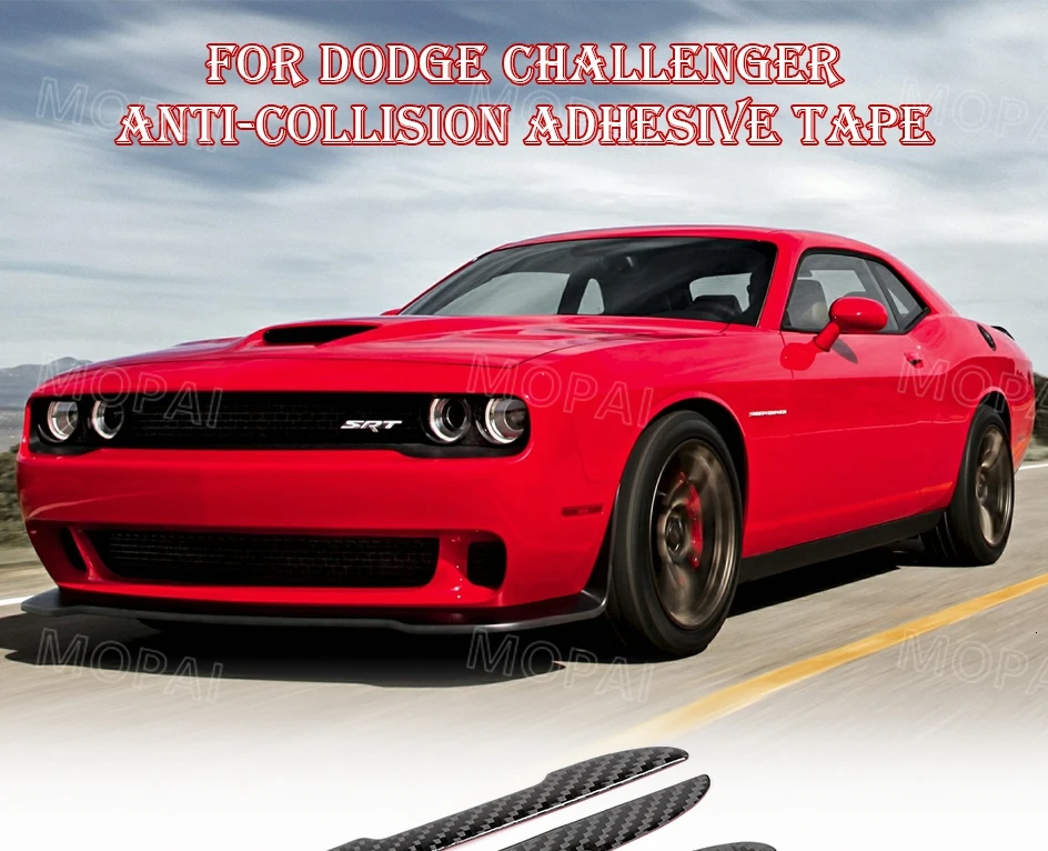 MOPAI Автомобильная наклейка s для Dodge Автомобильная дверь защитная полоса для края Защита от царапин анти-столкновения отделка анти-трет наклейка для Challenger