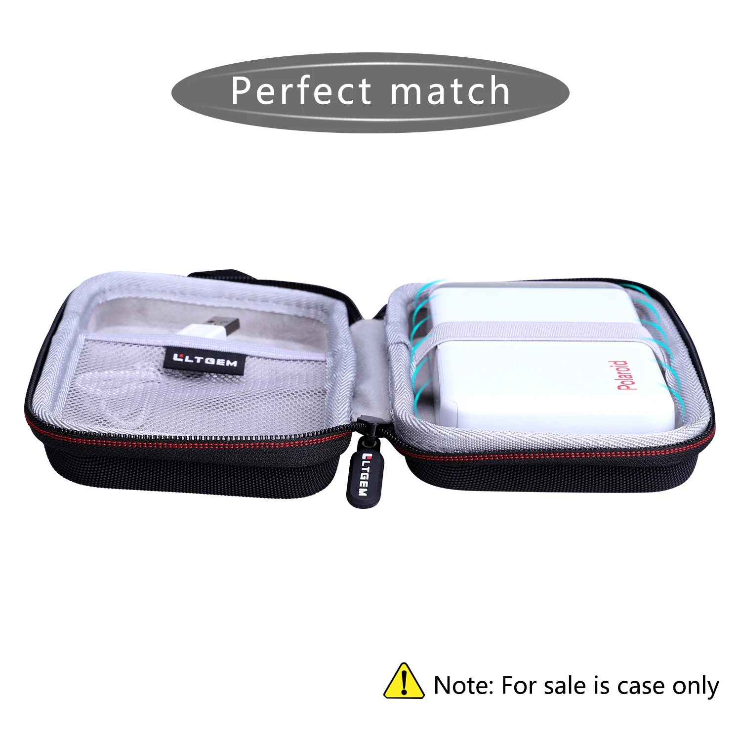 LTGEM EVA Hard Case for Polaroid Hi-Print Bluetooth Connected 2X3 Pocket Photo Printer Travel camera handbag