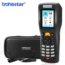 Trohestar 1d 2d scanner de código de barras qr leitor de código de barras handheld inventário contador de dados coletor de código de barras varredores de código automático